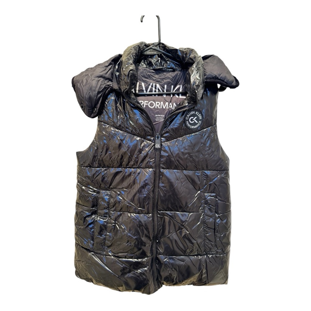 Calvin Klein Logo Shiny Puffer Vest